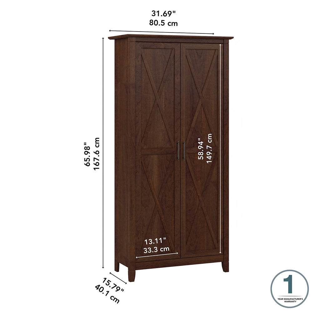 Tall Bathroom Storage Cabinet with Doors A9865