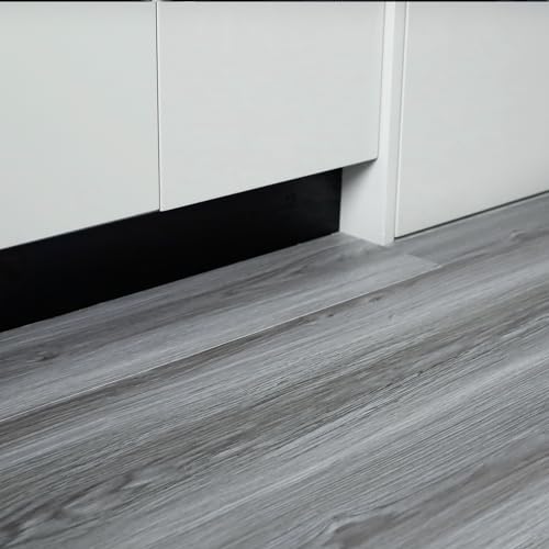 Grey Wood Grain Peel and Stick Vinyl Flooring S37589