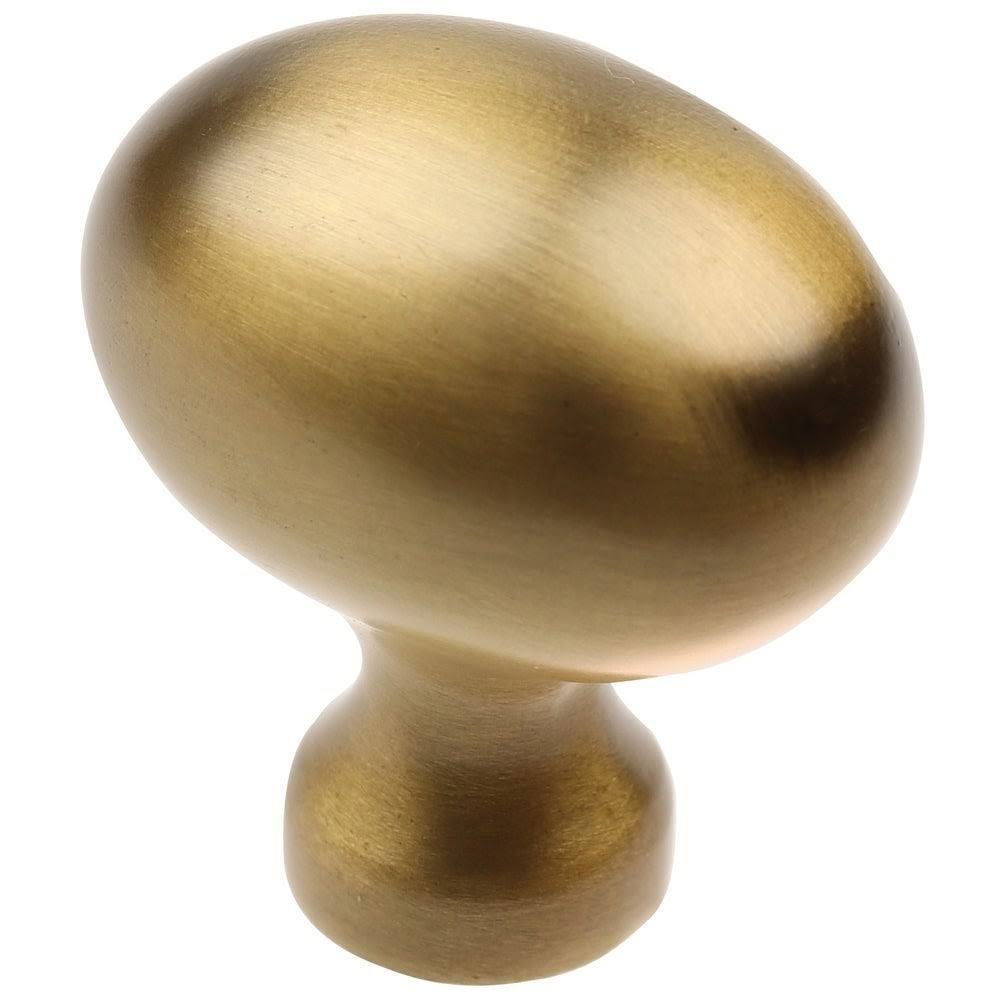 Satin Gold Oval Cabinet Knobs, Pack of 25 Y55569