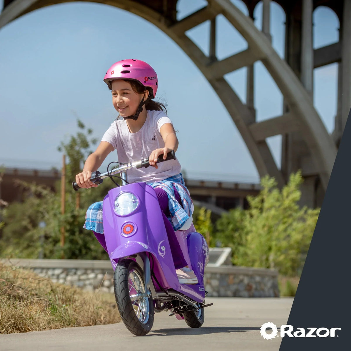 Purple Electric Scooter C3128