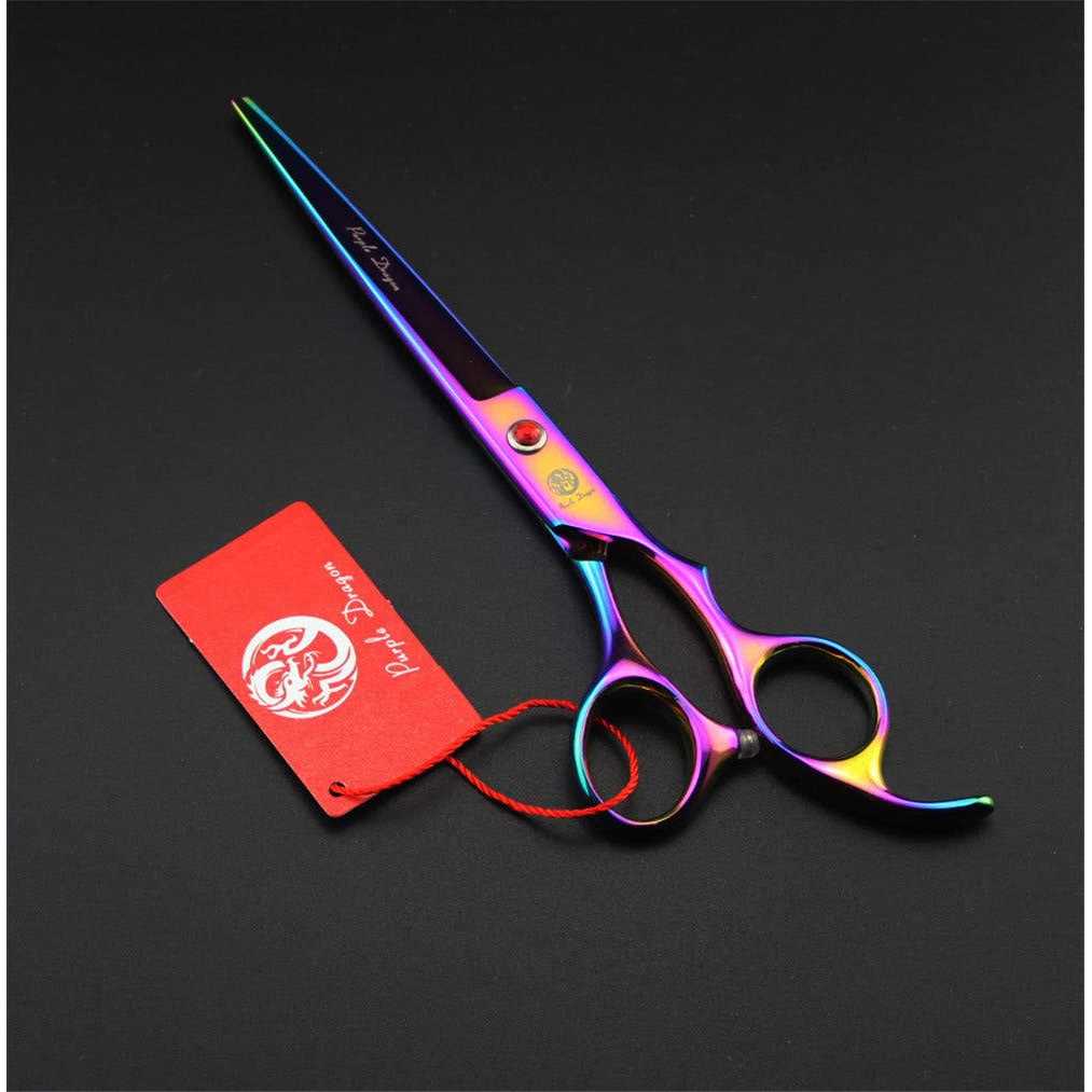 7.0 inch 4PCS Pet Grooming Scissors Kit Steel Straight & Curved & Thinning Blade L535514