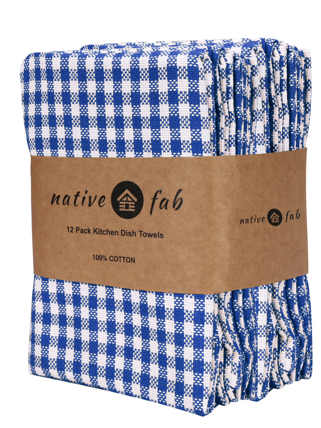12 Pack Blue Cotton Kitchen Towel F36146