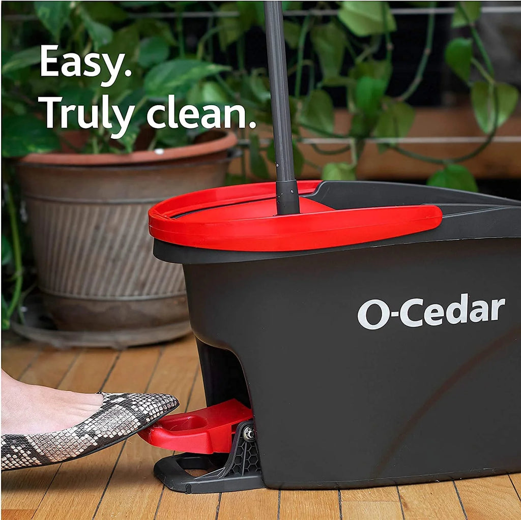 Microfiber Spin Mop & Bucket System with 3 Extra Refills F87099