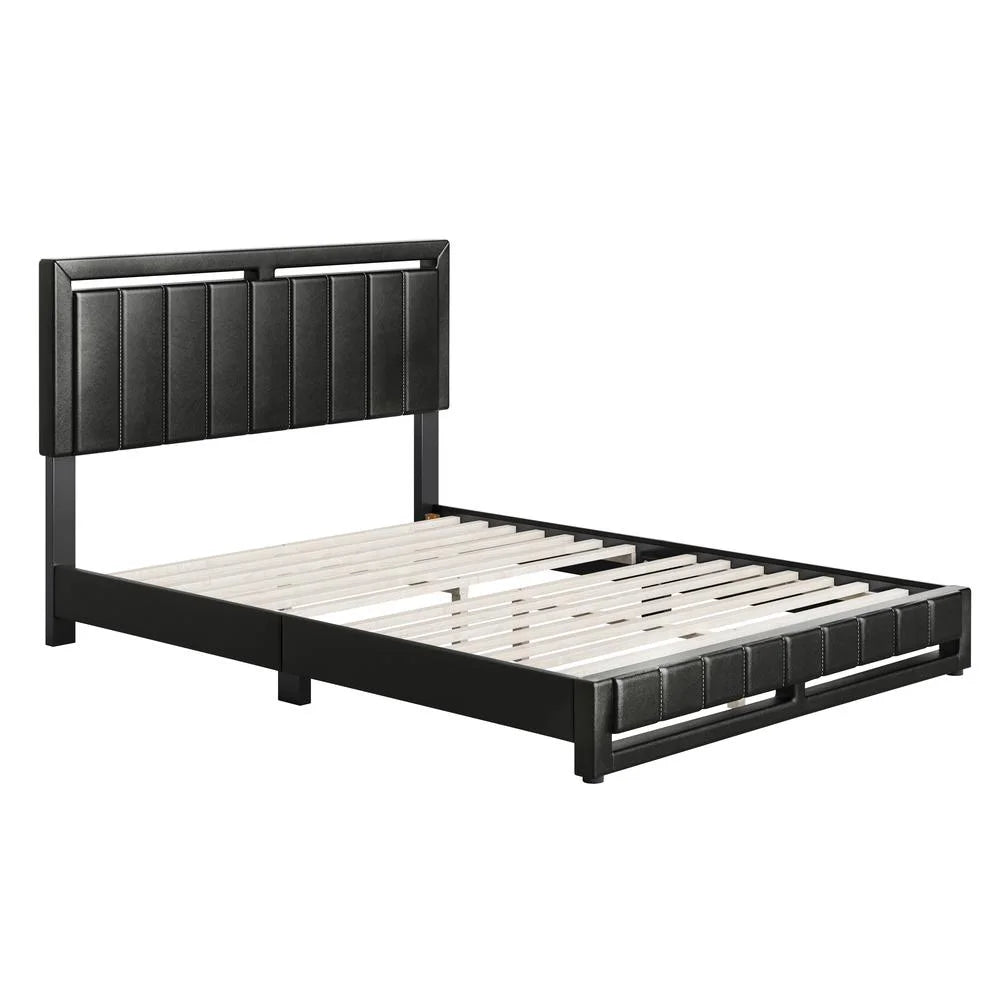 Faux Leather Upholstered Platform Bed G334681