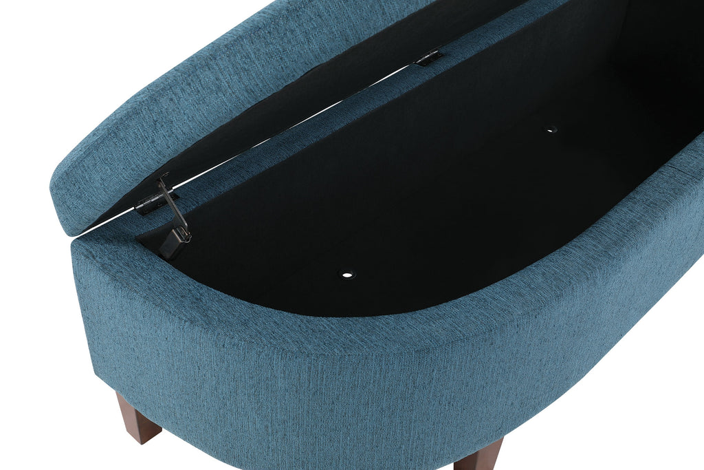 60" Azure Fabric Storage Bench X672473