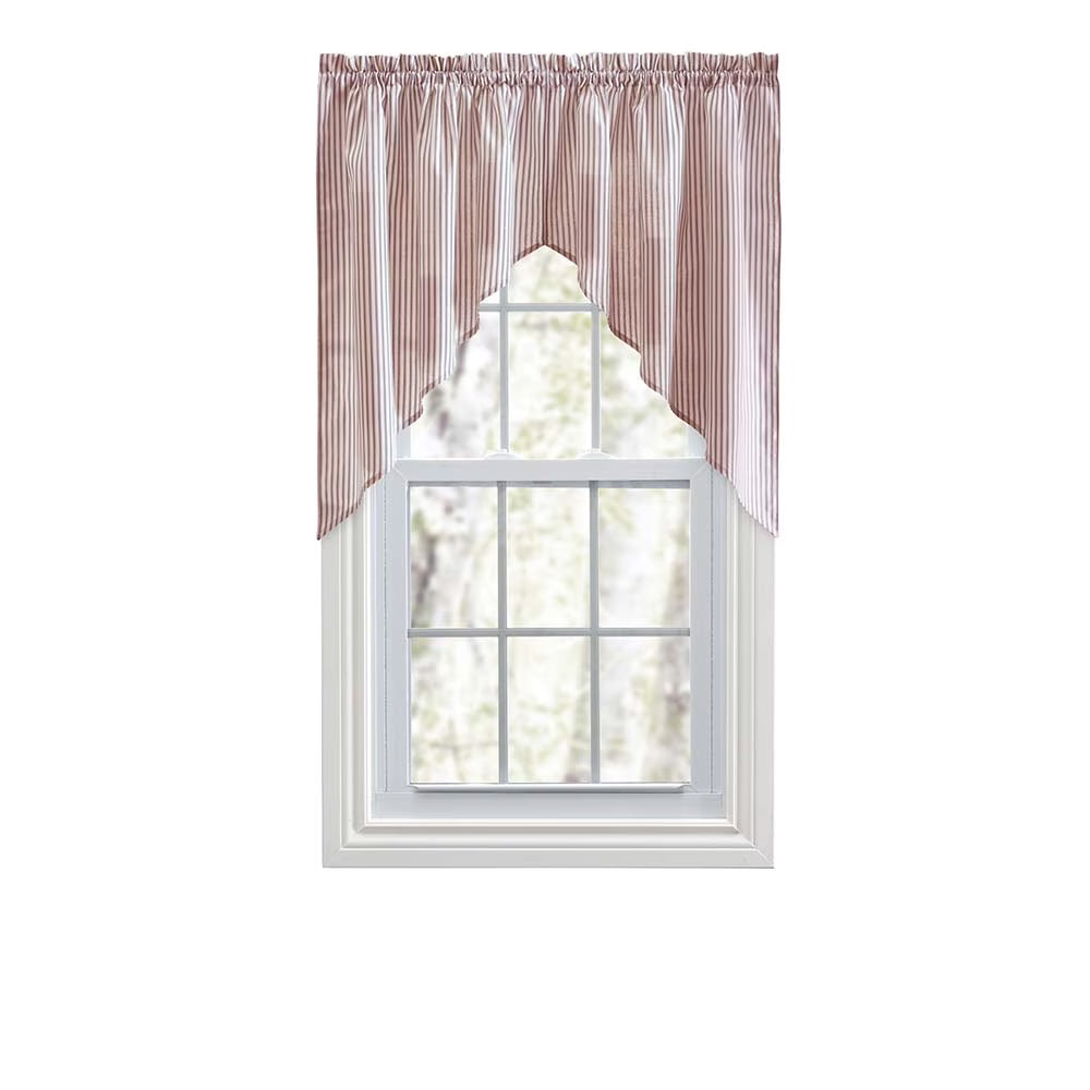 Brick Ticking Stripe Curtain 56" x 36" H730557