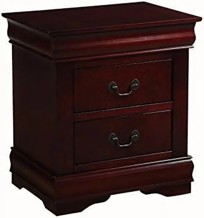 Small Wooden Nightstand with 2 Drawers B4829