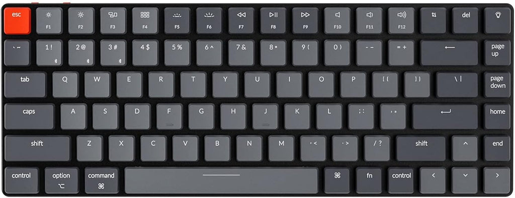 84 Keys Ultra-Slim Wireless Mechanical Keyboard with White LED Backlit V647
