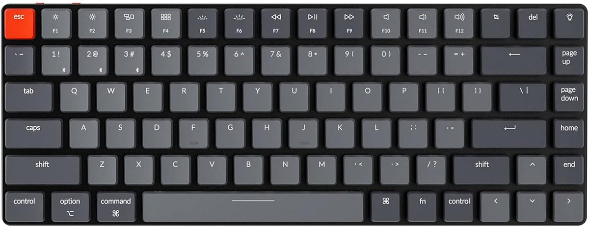 84 Keys Ultra-Slim Wireless Mechanical Keyboard with White LED Backlit V647