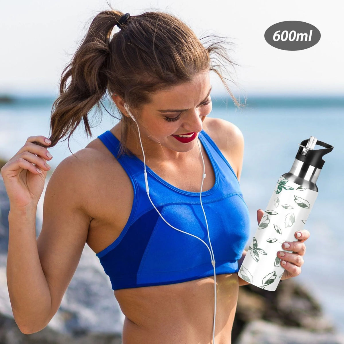 Stainless Steel Insulated Water Bottle with Straw Lid E486884