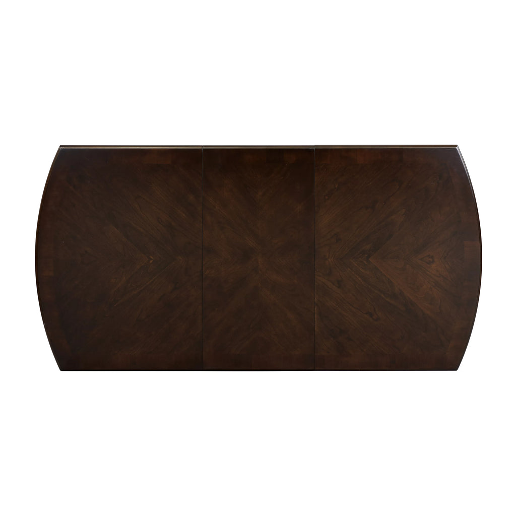 Dark Cherry Mango Veneer Wood Dining Table C822286