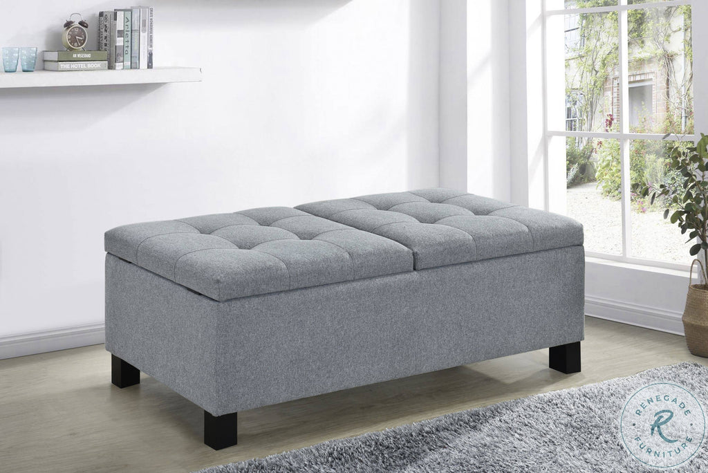 Grey Storage Bench U84537