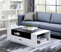 White & Black Coffee Table P9499