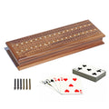 Solid Walnut Wood Cabinet Cribbage Set G51126