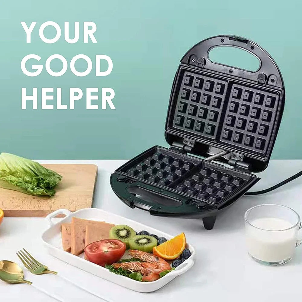 Stainless Steel Electric Baking Pan Sandwich Waffle Maker G95826