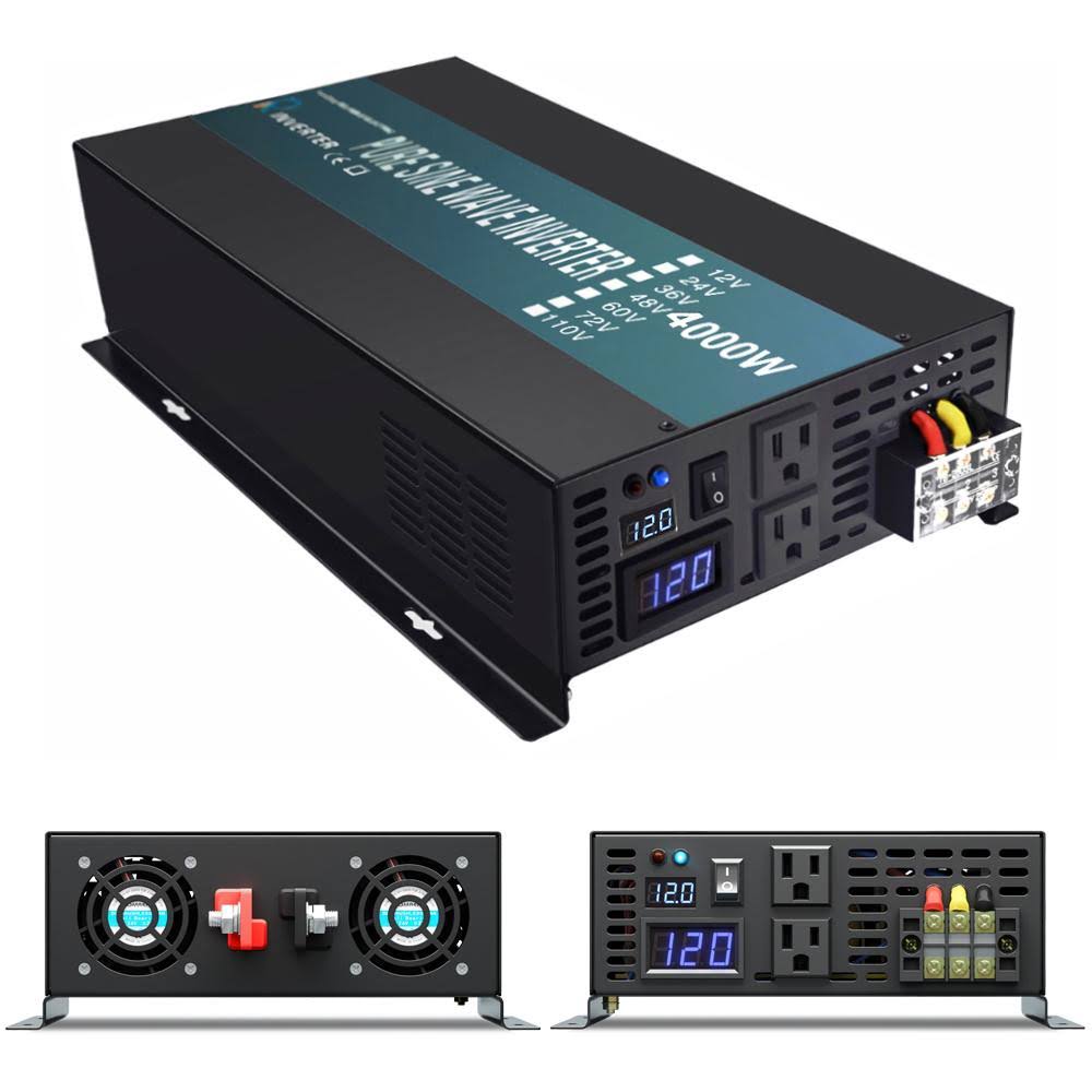 2000W 24V 120V Pure Sine Wave Power Inverter with Remote Control Switch Z990974