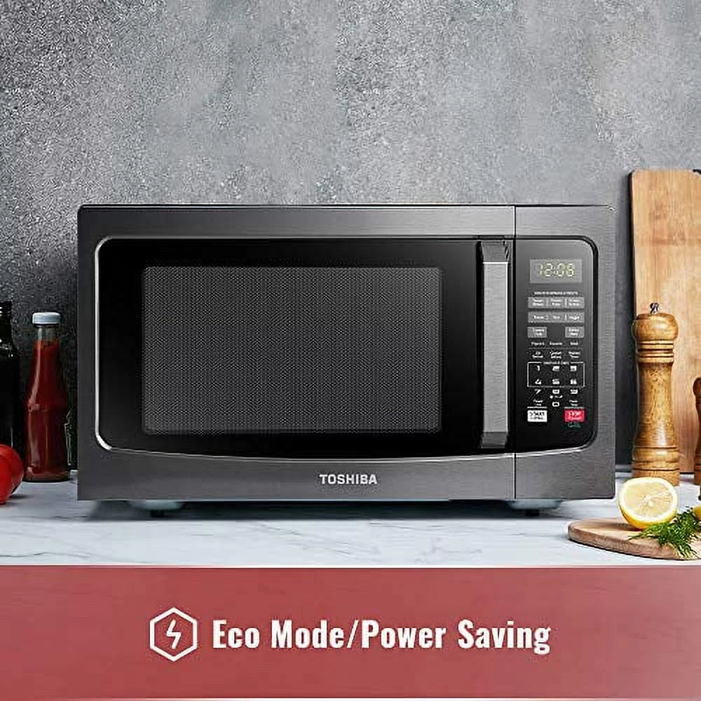 1.2 Cu.ft 1100W Black Stainless Steel Microwave Oven U685063