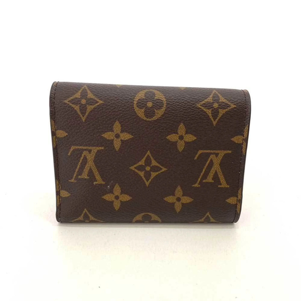 Pre-Owned Multicolor Brown Trifold Wallet H3770