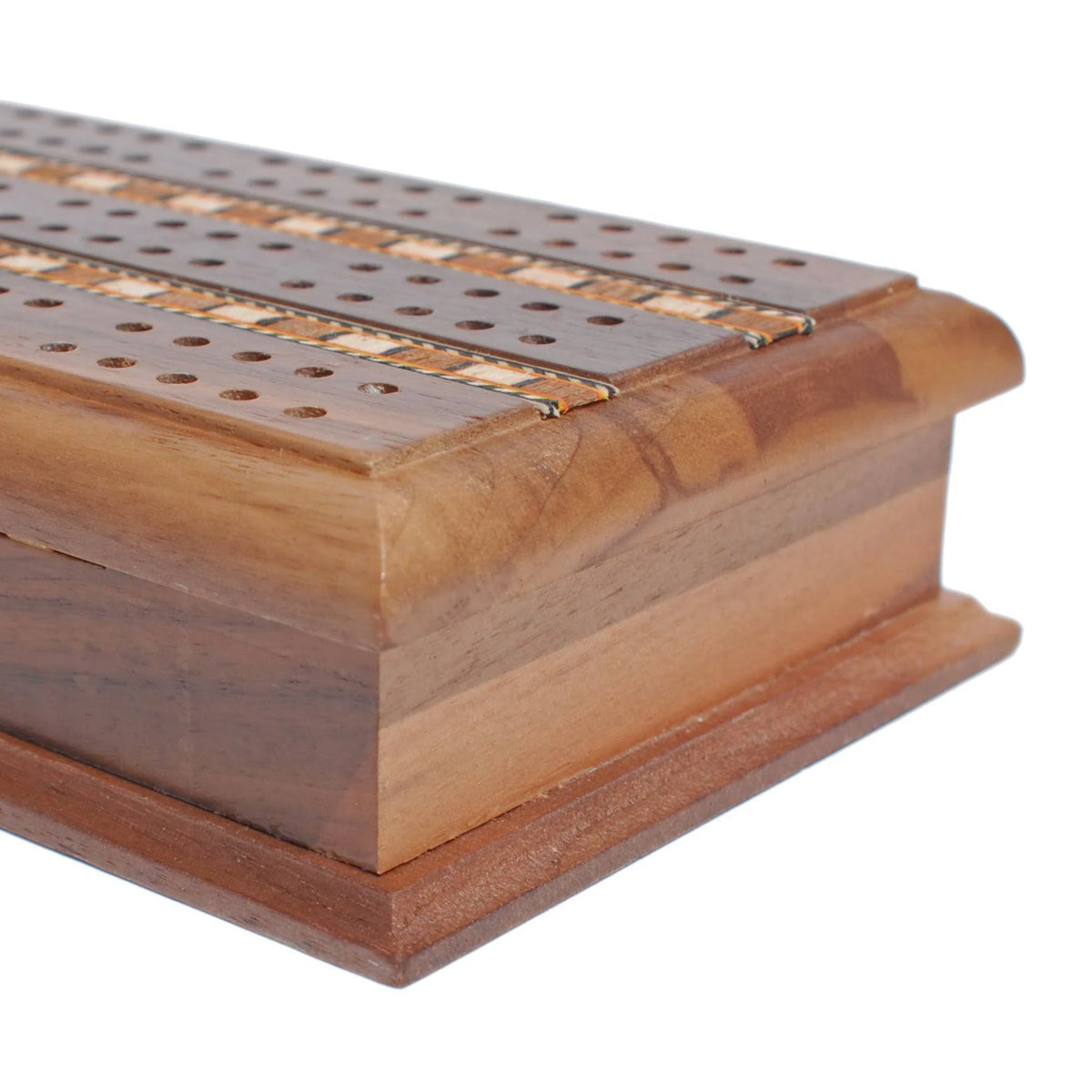 Solid Walnut Wood Cabinet Cribbage Set G51126