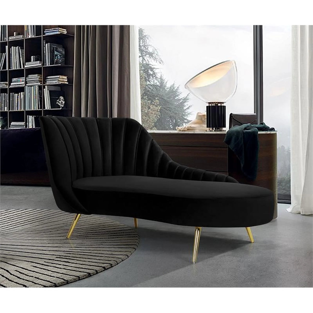 3-Piece Velvet Accent Chair Chaise & Loveseat M550360