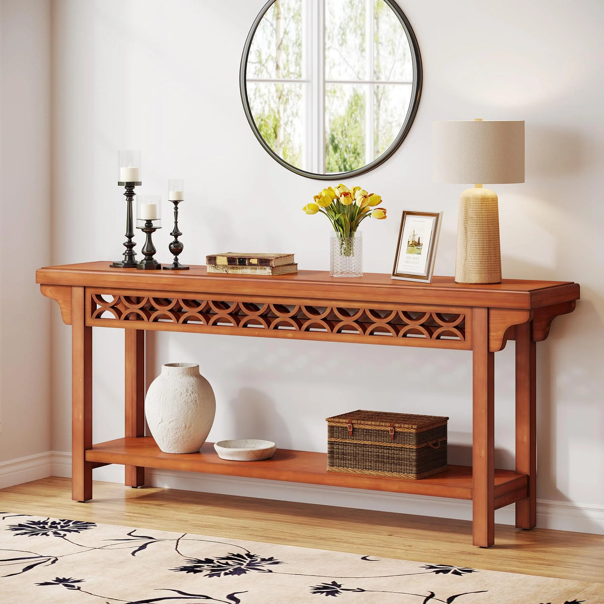 70.8 inch Solid Wood Console Table T94916