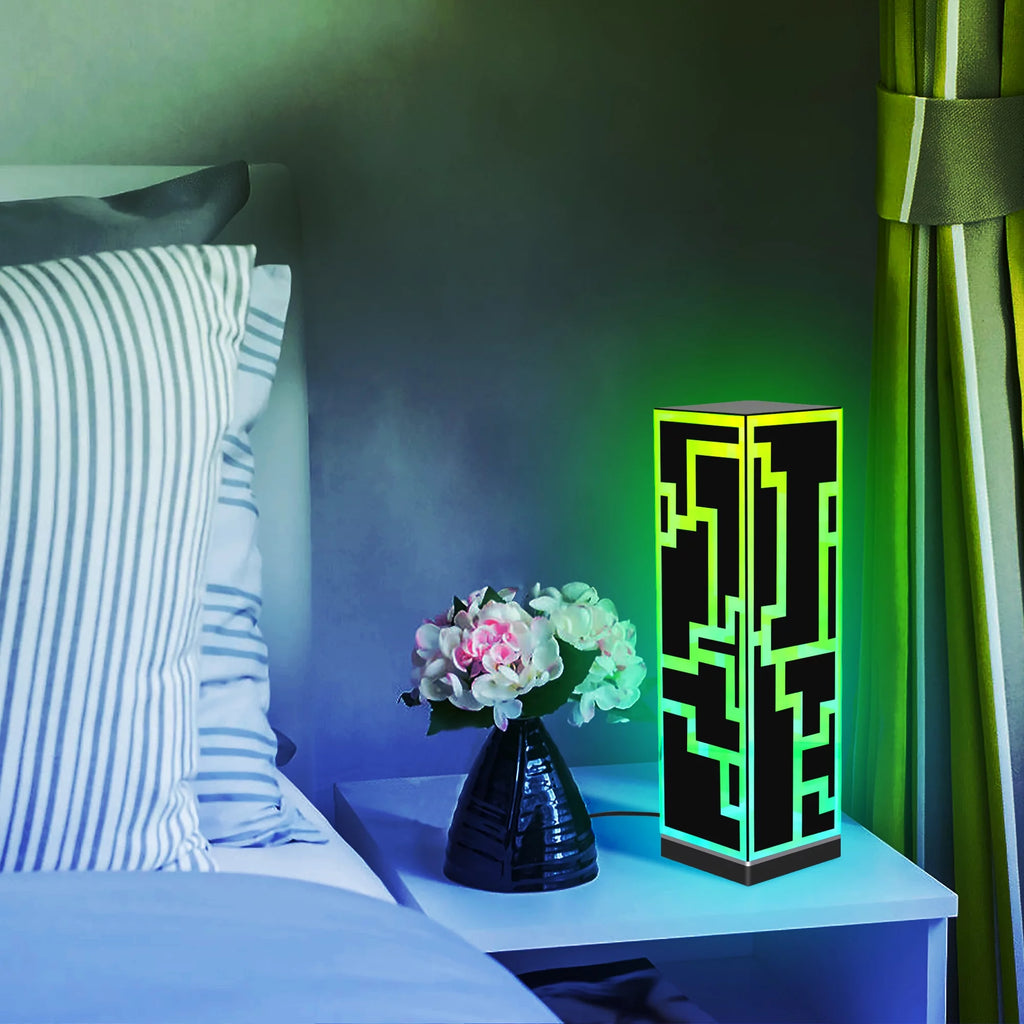 RGB Cube Standing Desk Lamp LED D141605