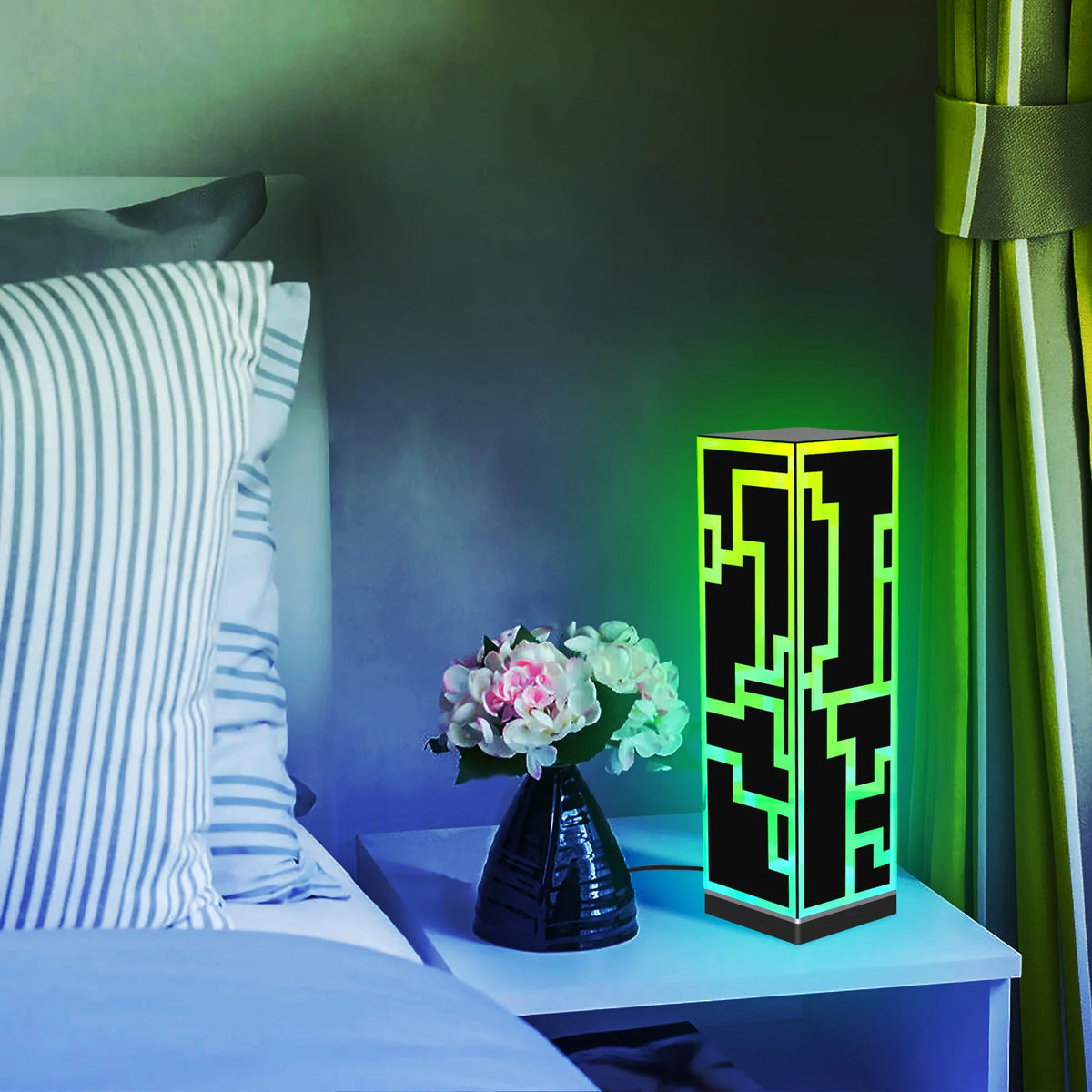 RGB Cube Standing Desk Lamp LED D141605