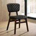 Set of 2 Solid Wood Side Chairs with Fabric Seat F816